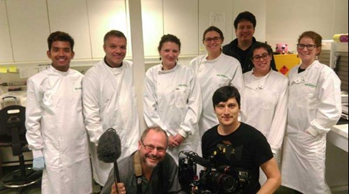 RZSS WildGenes team with ZDF film crew