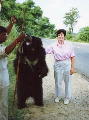 Mary was a driving force behind the campaign to end the dancing bear trade in India