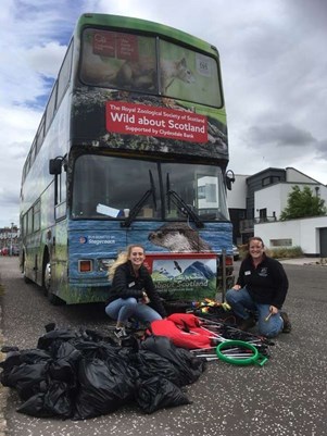 The Wild about Scotland beach clean recovered 27kg of rubbish