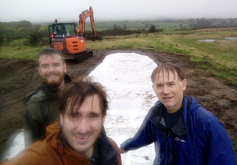 RZSS team working at the Natterjack toad conservation site near Carsethorn